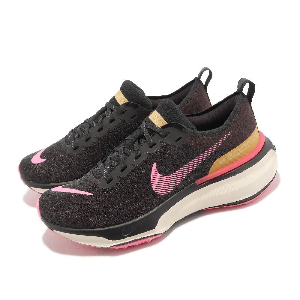 NIKE 耐吉  慢跑鞋 Wmns ZoomX Invincible Run FK 3 女鞋 黑 桃粉 路跑 運動鞋 DR2660-200