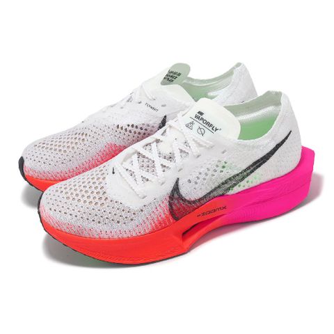 NIKE 耐吉 競速跑鞋 Wmns  ZoomX Vaporfly Next% 3 女鞋 白 紅 碳板 推進 運動鞋 HF4995-100