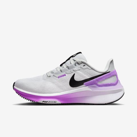 NIKE 耐吉 W Air Zoom Structure 25 [DJ7884-100] 女 慢跑鞋 路跑 支撐 緩震 灰 紫