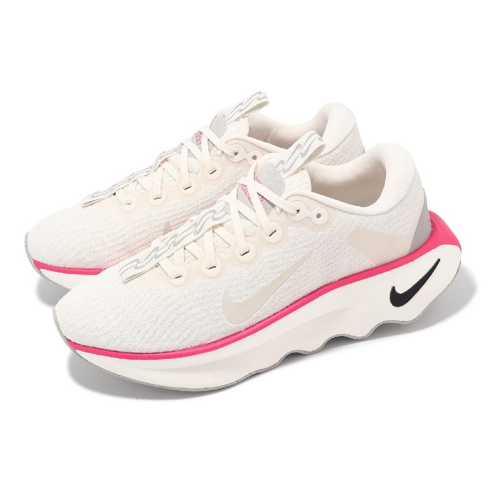 NIKE 耐吉   慢跑鞋 Wmns Motiva 女鞋 米白 粉 緩衝 弧形大底 運動鞋 DV1238-104