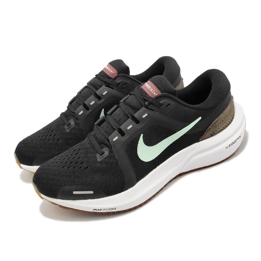 NIKE 耐吉   慢跑鞋 Wmns Air Zoom Vomero 16 女鞋 黑色 綠 路跑 長跑 運動鞋 DA7698-009