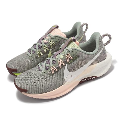 NIKE 耐吉 越野跑鞋 Wmns Reactx Pegasus Trail 5 女鞋 綠粉 緩衝 抓地 運動鞋 DV3865-300