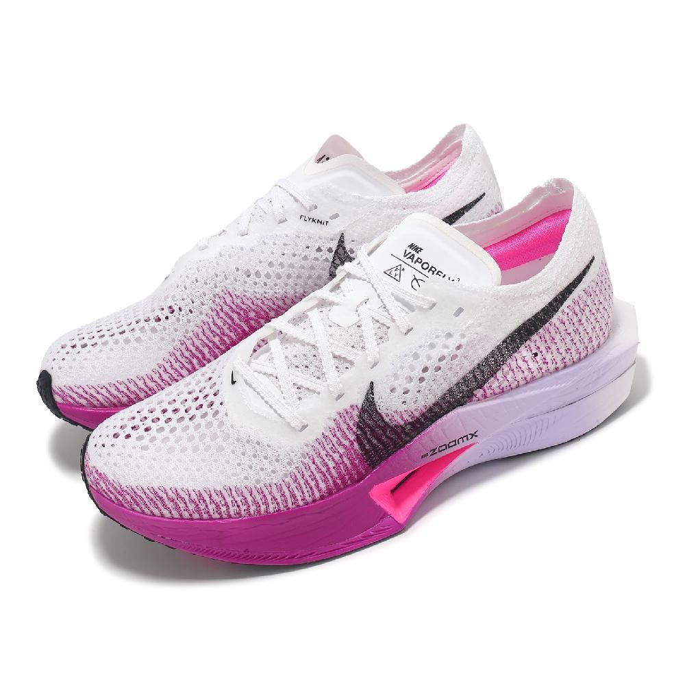 NIKE 耐吉   競速跑鞋 Wmns ZoomX Vaporfly Next% 3 白 紫 輕量 碳板 推進 運動鞋 DV4130-104