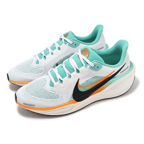 NIKE 耐吉 慢跑鞋 Air Zoom Pegasus 41 GS 大童 女鞋 白 綠 橘 小飛馬 運動鞋 HM3724-101