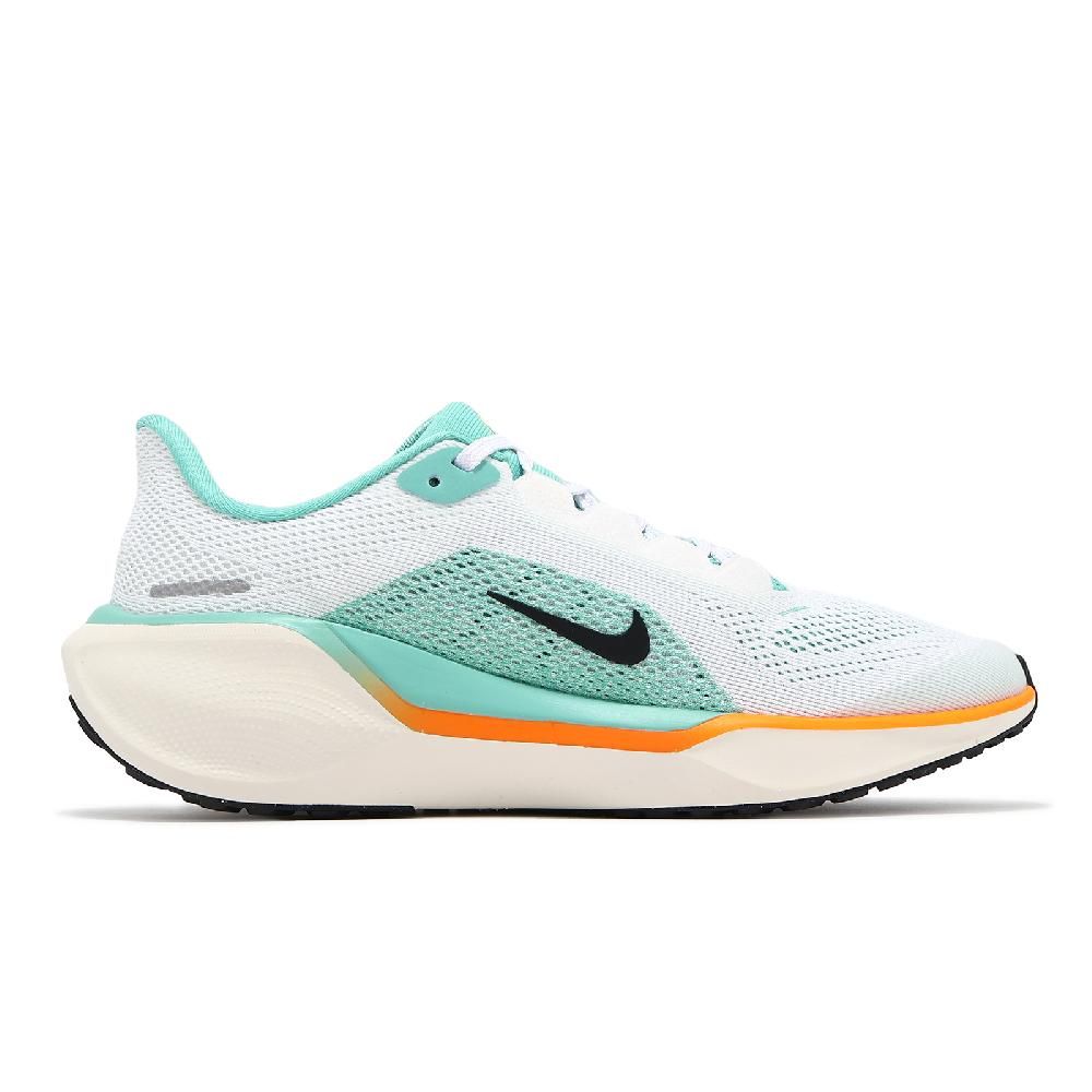 NIKE 耐吉   慢跑鞋 Air Zoom Pegasus 41 GS 大童 女鞋 白 綠 橘 小飛馬 運動鞋 HM3724-101