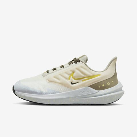 NIKE 耐吉 W Air Winflo Shield [DM1104-100] 女 慢跑鞋 運動 路跑 防潑水 緩震 米黃