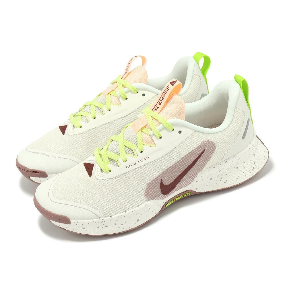 NIKE 耐吉   越野跑鞋 Wmns Juniper Trail 3 女鞋 米白 紫 緩衝 抓地 戶外 運動鞋 FQ0902-100