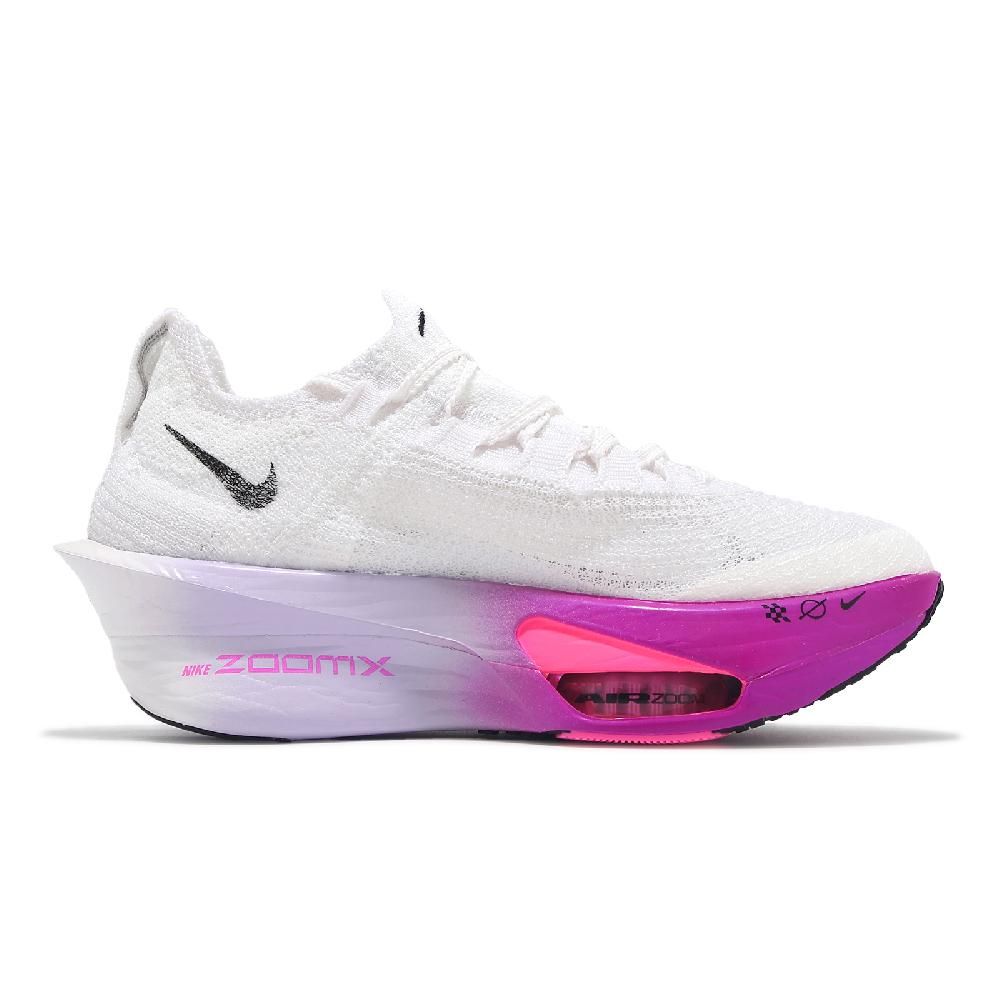 NIKE 耐吉 競速跑鞋 Wmns Air Zoom Alphafly Next% 3 女鞋 白紫 碳板 氣墊 回彈 FD8315-100