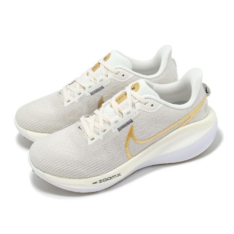 NIKE 耐吉 Nike 耐吉 慢跑鞋 Wmns Vomero 17 女鞋 米白 金 緩震 回彈 運動鞋 FB8502-006