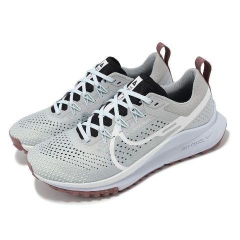 NIKE 耐吉 Nike 耐吉 越野跑鞋 Wmns React Pegasus Trail 4 女鞋 灰 紫 緩震 抓地 郊山 健行 DJ6159-005