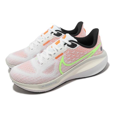 NIKE 耐吉 Nike 耐吉 慢跑鞋 Wmns Vomero 17 女鞋 白 綠 緩震 運動鞋 路跑 FB8502-100