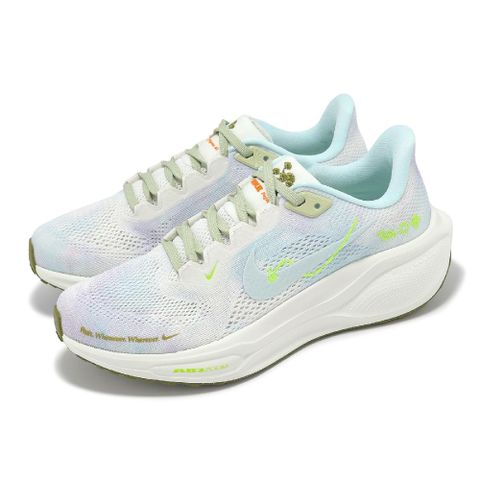 NIKE 耐吉 Nike 耐吉 慢跑鞋 Wmns Air Zoom Pegasus 41 女鞋 米白 藍 小飛馬 氣墊 運動鞋 HQ3465-143