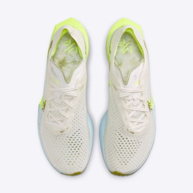 NIKE 耐吉 Nike W Zoomx Vaporfly Next% 3 HQ3464-143 女 競速跑鞋 馬拉松 米白 螢光黃