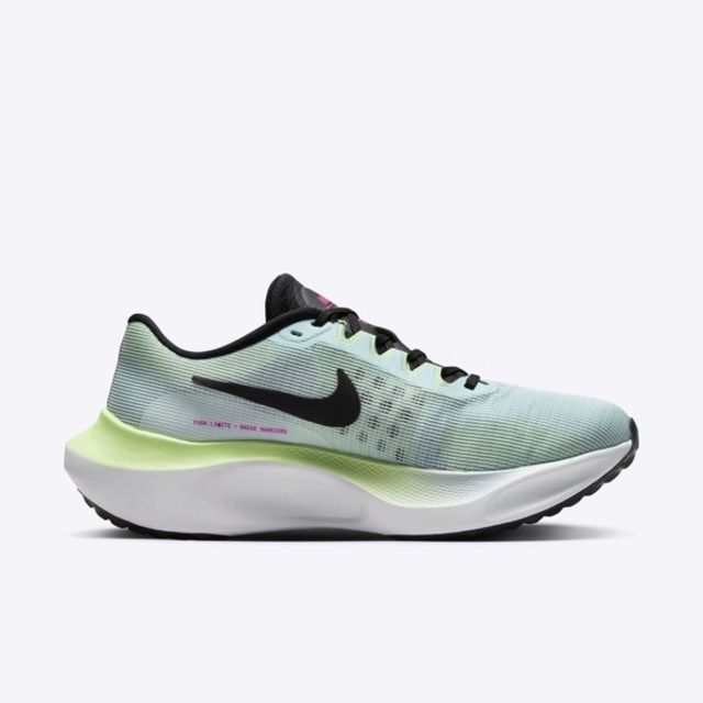 NIKE 耐吉 Nike Wmns Zoom Fly 5 [DM8974-401] 女 慢跑鞋 運動 路跑 輕量 緩震 支撐 淺綠 黑