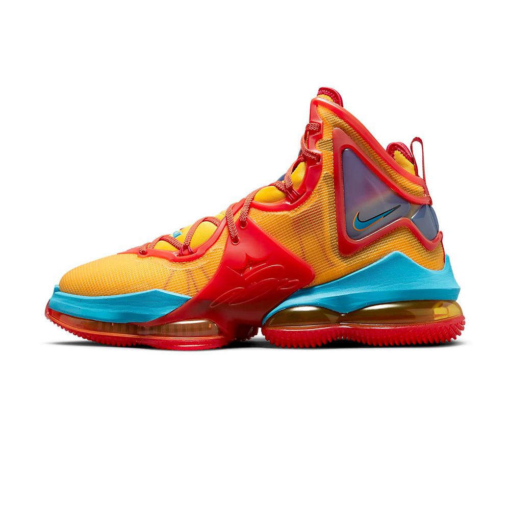 NIKE 耐吉  LeBron 19 男鞋 橘紅色 氣墊 避震 運動鞋 籃球鞋 DC9342-800