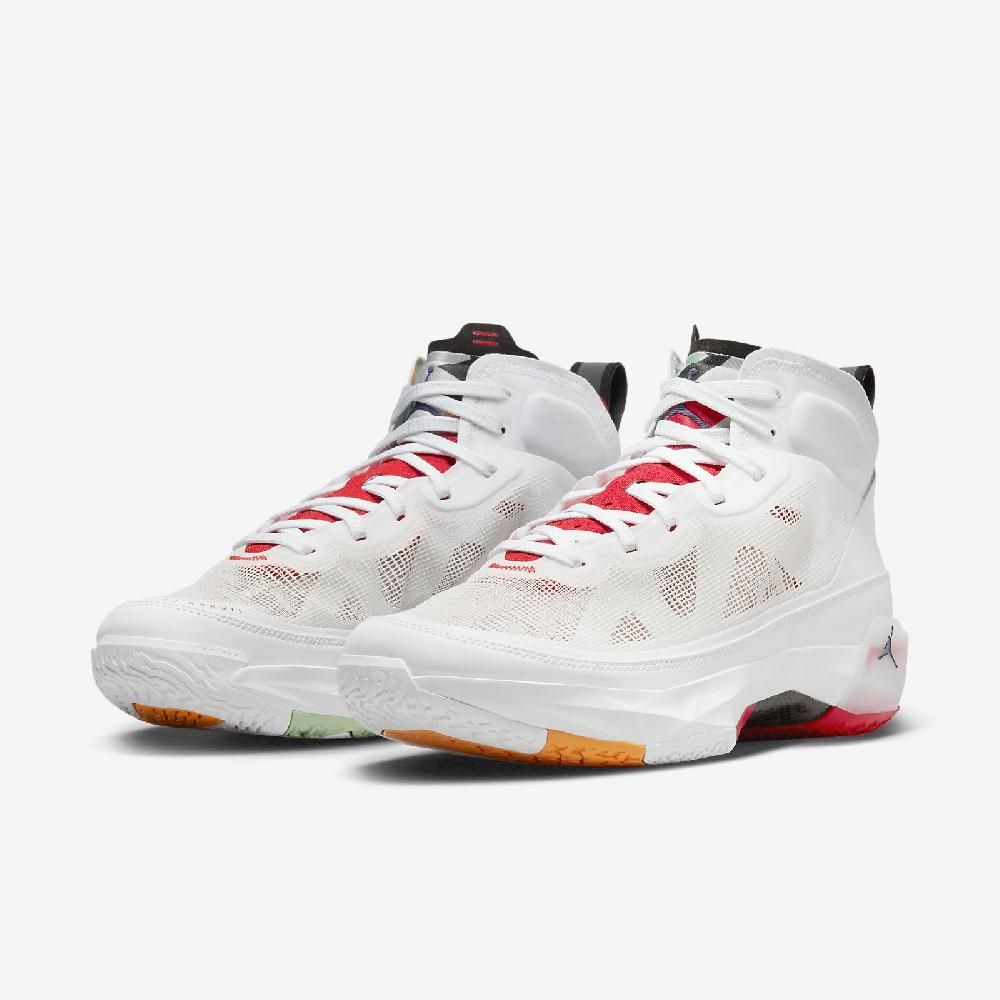 NIKE 耐吉  籃球鞋 Air Jordan XXXVII PF Hare 兔寶寶 白 紅 男鞋 37代 喬丹 氣墊 DD6959-160