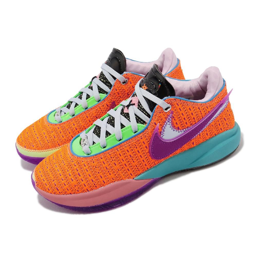 Nike 籃球鞋Lebron XX EP Chosen 1 橘紫藍20 男鞋LBJ 低筒DJ5422-800