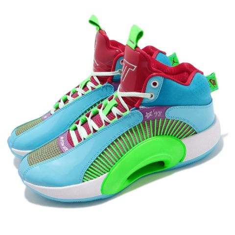 Nike 籃球鞋 Air Jordan XXXV WIP PF 男鞋 藍 綠 緩震 氣墊 AJ35 DD3667-400