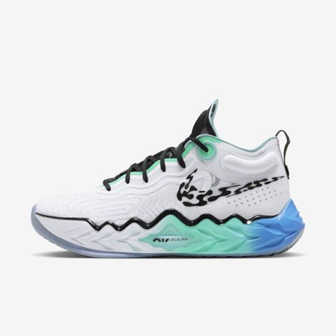 Nike Air Zoom G.T. Run EP [FN3421-104] 男 籃球鞋 運動 球鞋 緩震 白 藍綠