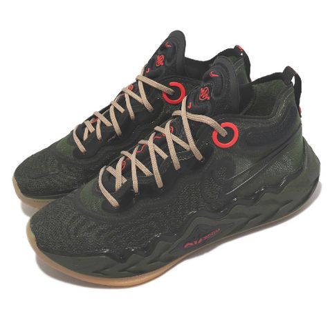 Nike 耐吉 籃球鞋 Air Zoom G.T. Run EP 軍綠 卡其 男鞋 輕量 氣墊 抓地 DA7920-300