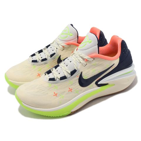 Nike 耐吉 籃球鞋 Air Zoom G.T. Cut 2 EP 男鞋 螢光綠 藍 米白 反光 氣墊 FB1961-141