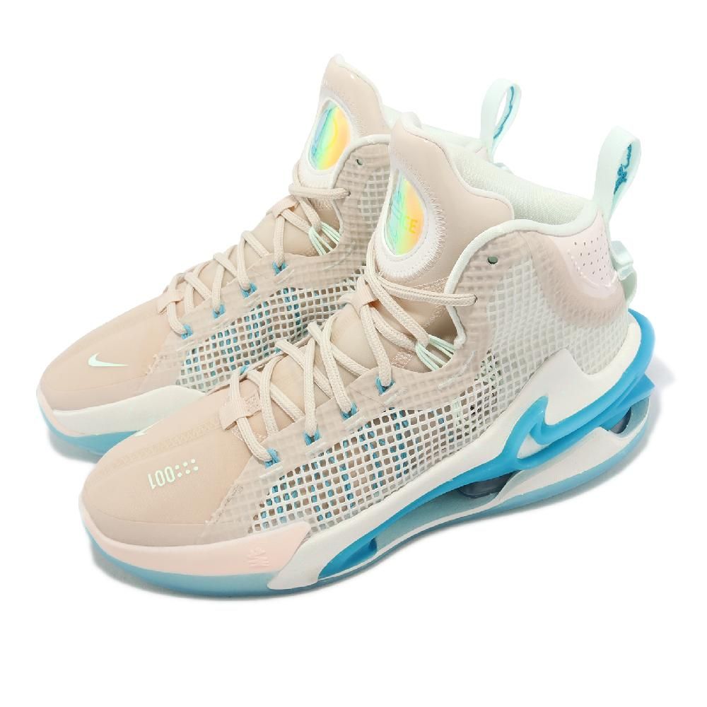 NIKE 耐吉  籃球鞋 Air Zoom G.T. Jump EP 男鞋 奶油白 藍 Vivid Sky 氣墊 運動鞋 DC9039-200