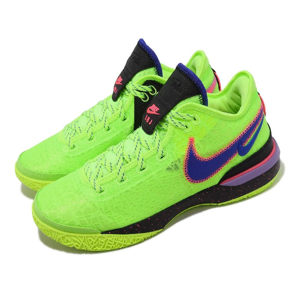 Nike 耐吉籃球鞋Zoom Lebron NXXT Gen EP 男鞋螢光綠藍LBJ 氣墊DR8788