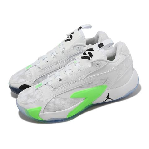 Nike 耐吉 籃球鞋 Jordan Luka 2 PF 白 螢光綠 男鞋 Trick Shot D77 DX9012-103