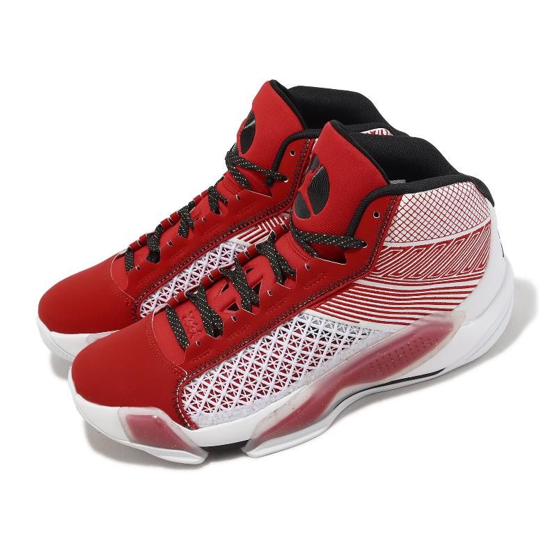 Nike 耐吉籃球鞋Air Jordan 38 XXXVIII PF 大學紅白男鞋氣墊緩震DZ3355