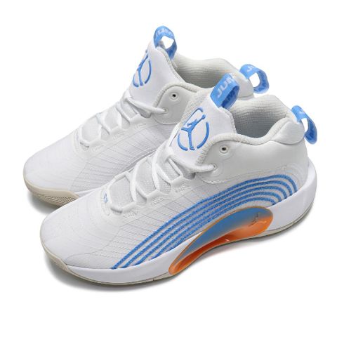 Nike 耐吉 籃球鞋 Jordan Jumpman 2021 PF 白 藍 橘 男鞋 氣墊 FD9908-141