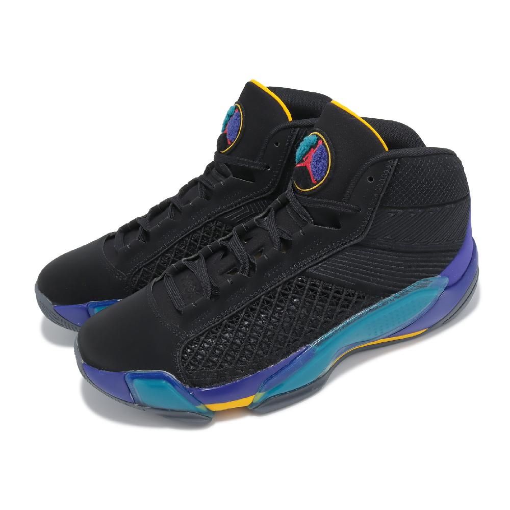 Nike 耐吉籃球鞋Air Jordan 38 XXXVIII PF Aqua 黑藍男鞋AJ 喬丹氣墊
