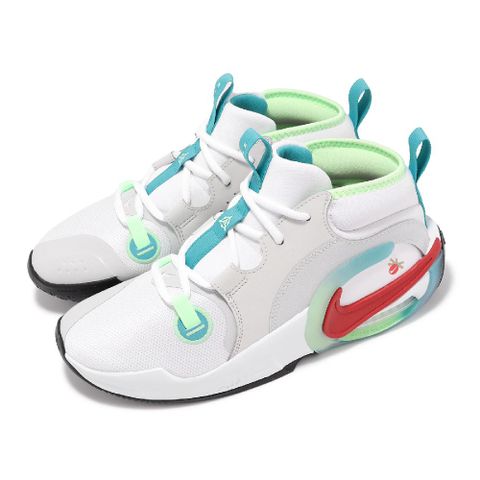 Nike 耐吉 籃球鞋 Air Zoom Crossover 2 SE GS 大童 女鞋 白 紅 氣墊 支撐 運動鞋 FZ5527-161
