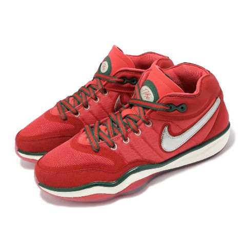 NIKE 耐吉 籃球鞋 Air Zoom G.T. Hustle 2 EP 男鞋 紅 銀 聖誕 氣墊 緩衝 運動鞋 DJ9404-601