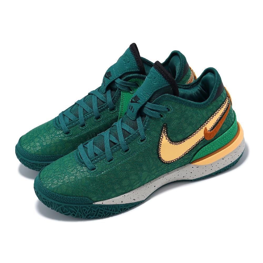 Nike 耐吉籃球鞋LeBron NXXT Gen EP 綠橘LBJ 男鞋中筒氣墊緩震DR8788