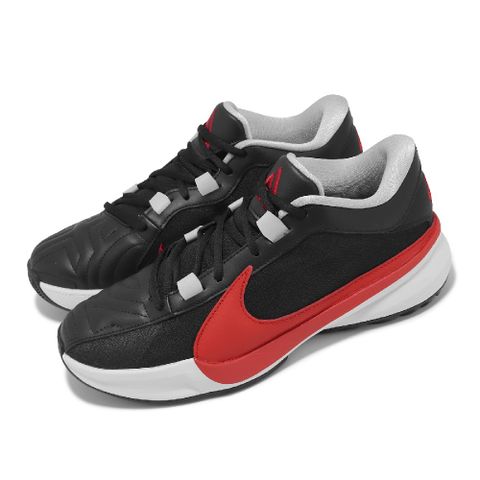 Nike 耐吉 籃球鞋 Zoom Freak 5 EP 黑 紅 男鞋 字母哥 5代 希臘怪物 氣墊 緩震 DX4996-004
