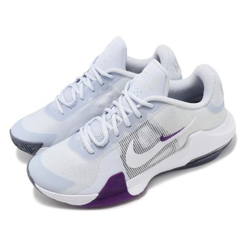 Nike 耐吉 籃球鞋 Air Max Impact 4 男鞋 女鞋 白 紫 氣墊 緩衝 回彈 穩定 運動鞋 DM1124-010