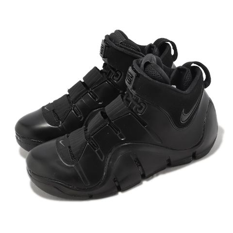 Nike 耐吉 籃球鞋 Zoom LeBron IV Anthracite 黑 男鞋 LBJ 復刻 FJ1597-001