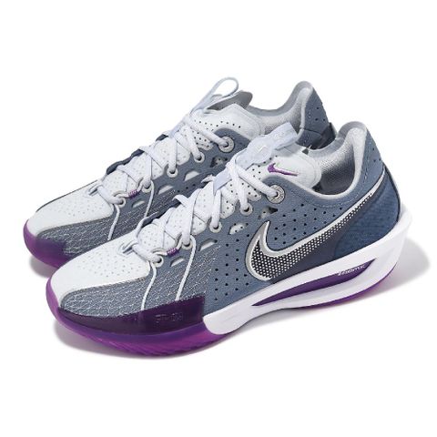 Nike 耐吉 籃球鞋 Air Zoom G.T. Cut 3 EP 紫 灰 男鞋 實戰 緩震 DV2918-400