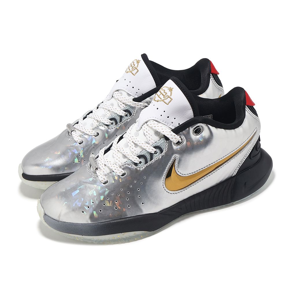 NIKE 耐吉   籃球鞋 LeBron XXI SE GS 大童 女鞋 銀 黑 All-Star 全明星賽 LBJ FJ1530-001