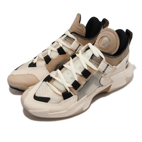 Nike 耐吉 籃球鞋 Jordan Why Not .5 PF 男鞋 米色 黑 椰奶 氣墊 5代 運動鞋 DC3638-102