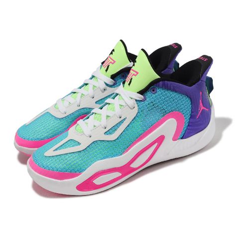 Nike 耐吉 籃球鞋 Jordan Tatum 1 GS Wave Runner 藍 紫 粉紅 女鞋 大童 FV0172-400