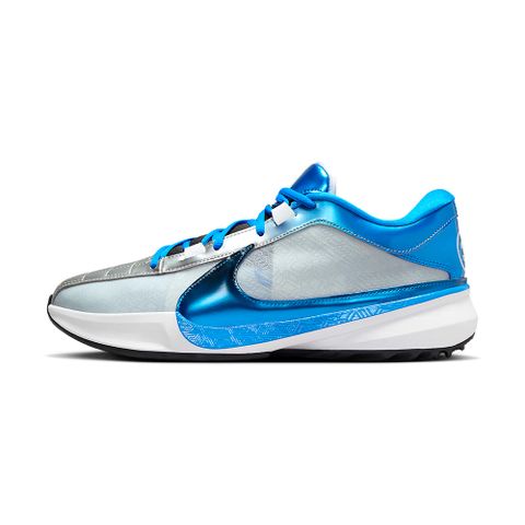 Nike Zoom Freak 5 EP 男 銀藍 字母哥 希臘 實戰 運動 休閒 籃球鞋 DX4996-402