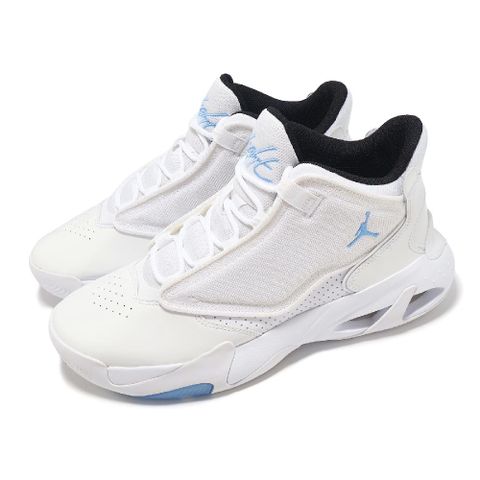 Nike 耐吉 籃球鞋 Jordan Max AURA 4 男鞋 白 藍 漆皮 氣墊 運動鞋 DN3687-100