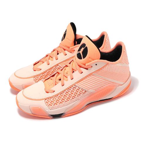 NIKE 耐吉 籃球鞋 Air Jordan XXXVIII Low PF 男鞋 橘 黑 Crimson Tint FD2325-800