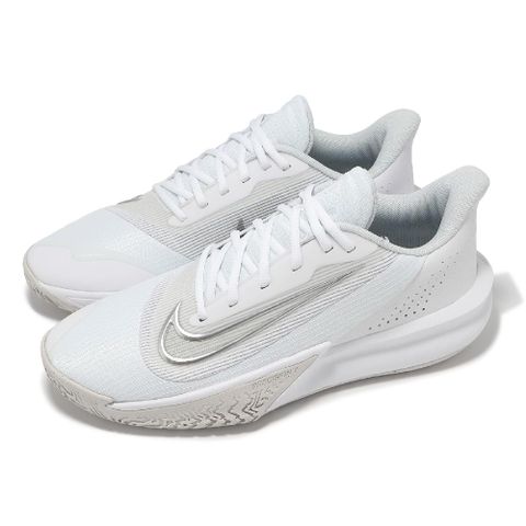 NIKE 耐吉 籃球鞋 Precision VII 男鞋 白 灰 緩衝 回彈 運動鞋 FN4322-100