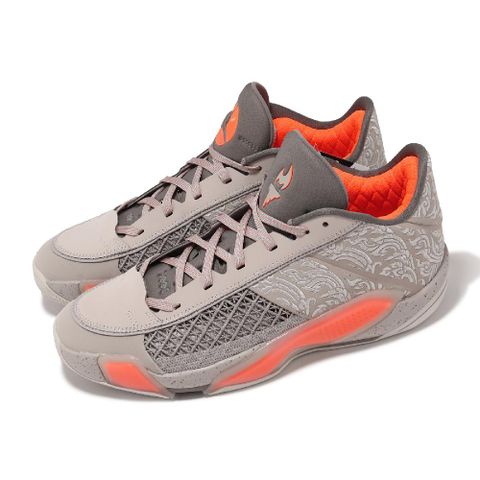 NIKE 耐吉 籃球鞋 Air Jordan 38 Low PF Torch 男鞋 灰棕 橘 氣墊 運動鞋 FZ4161-002