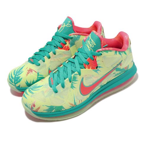 NIKE 耐吉 籃球鞋 Lebron IX Low 男鞋 黃 綠 中筒 夜光鞋底 LeBronold Palmer  DO9355-300