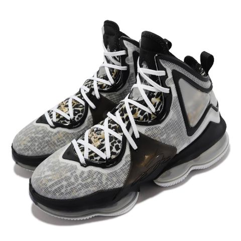 NIKE 耐吉 籃球鞋 LeBron XIX EP 男鞋 黑 白 氣墊 Leopard 豹紋 運動鞋 DC9340-100