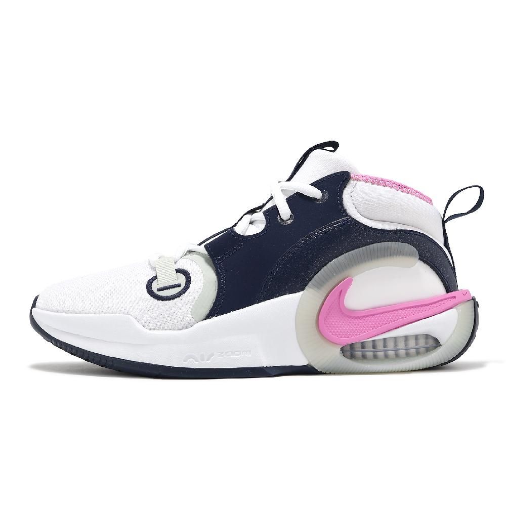 NIKE 耐吉   籃球鞋 Air Zoom Crossover 2 GS 大童 女鞋 藍 粉 拼接 氣墊 運動鞋 FB2689-102