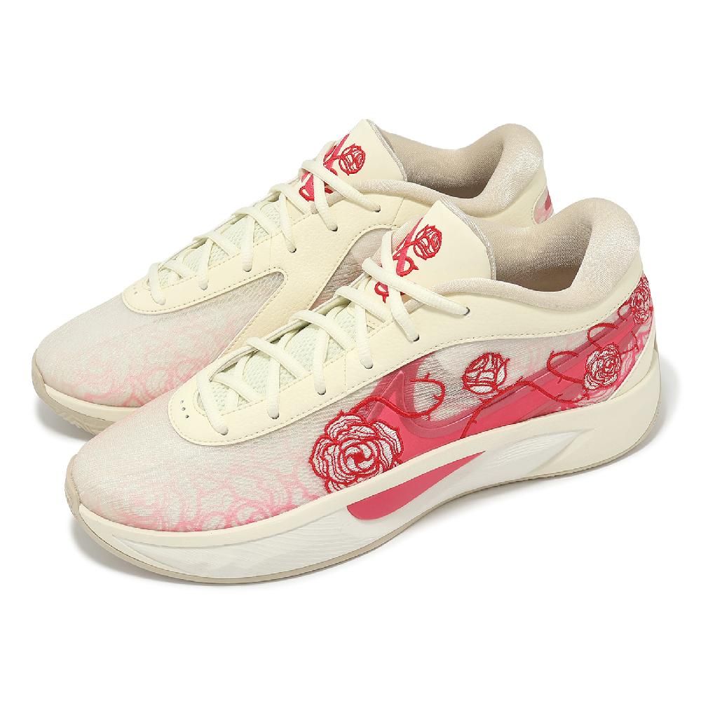 NIKE 耐吉 籃球鞋 Giannis Freak 6 NRG EP Roses 男鞋 字母哥 玫瑰 米白 刺繡 FV1294-100